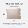 image:imageBrooklinen Percale Pillowcase Set Crisp amp Cooling  Standard Abyss  Set of 2 crisp 100 cotton percale pillowcases with a cool breathable weave gentle on skin amp hair soft amp durablePebble