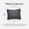 image:imageBrooklinen Percale Pillowcase Set Crisp amp Cooling  Standard Abyss  Set of 2 crisp 100 cotton percale pillowcases with a cool breathable weave gentle on skin amp hair soft amp durableSlate