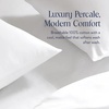 image:imageBrooklinen Percale Pillowcase Set Crisp amp Cooling  Standard Abyss  Set of 2 crisp 100 cotton percale pillowcases with a cool breathable weave gentle on skin amp hair soft amp durableWhite
