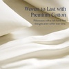 image:imageBrooklinen Sateen Pillowcase Set HotelQuality Luxury  Standard Cream  Set of 2 silky 100 cotton sateen pillowcases with a smooth breathable finish envelope closure keeps pillows tucked