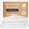 image:imageBrooklinen Duvet Cover Soft amp Durable Machine Washable  FullQueen White  Soft breathable 100 GOTScertified organic cotton duvet cover corner ties amp button closure secure your insertWhite