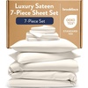 image:imageBrooklinen Sateen Duvet Cover HotelQuality Luxury  Twin White  Silkysmooth 100 cotton sateen duvet cover soft amp hotelquality machine washable soft amp luxurious breathableCream