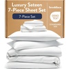 image:imageBrooklinen Sateen Duvet Cover HotelQuality Luxury  Twin White  Silkysmooth 100 cotton sateen duvet cover soft amp hotelquality machine washable soft amp luxurious breathableWhite