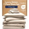 image:imageBrooklinen Sateen Duvet Cover HotelQuality Luxury  Twin White  Silkysmooth 100 cotton sateen duvet cover soft amp hotelquality machine washable soft amp luxurious breathablePebble