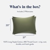 image:imageBrooklinen Luxe Sateen Pillowcase Set Luxury Softness  Standard AbyssFresh Moss