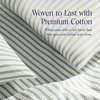 image:imageBrooklinen Luxe Sateen Pillowcase Set Luxury Softness  Standard AbyssGreen Tandem Stripe