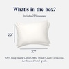 image:imageBrooklinen Luxe Sateen Pillowcase Set Luxury Softness  Standard AbyssWhite