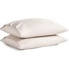 image:imageBrooklinen Luxe Sateen Pillowcase Set Luxury Softness  Standard AbyssCream